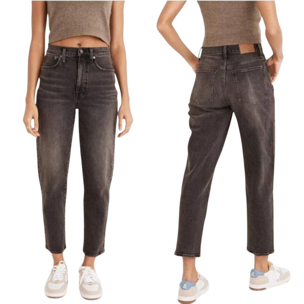 Madewell Balloon Jeans Womens 28 Black Brunswick Wash High-Rise Boho DM5542